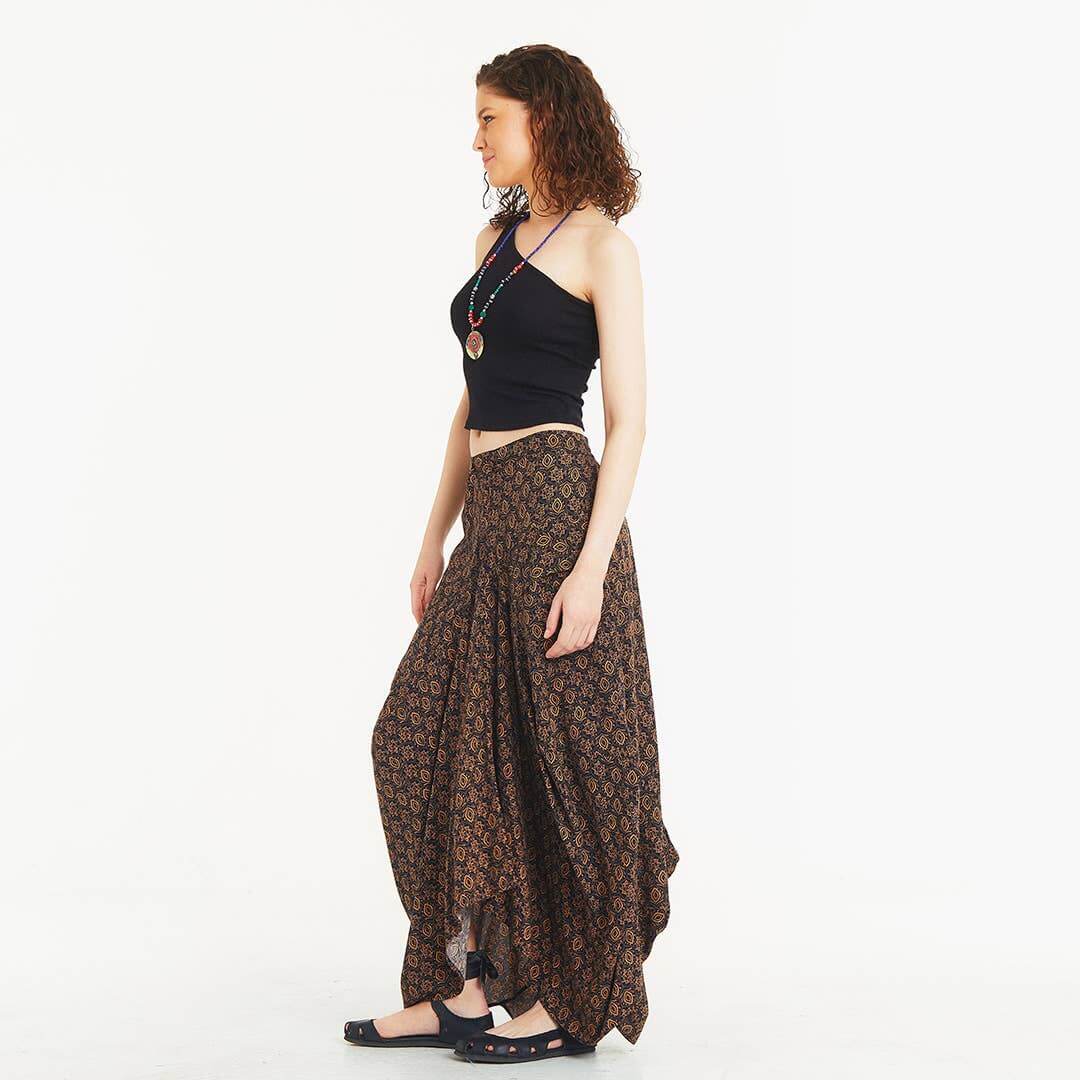 Waist Pocket Detail Long Skirt