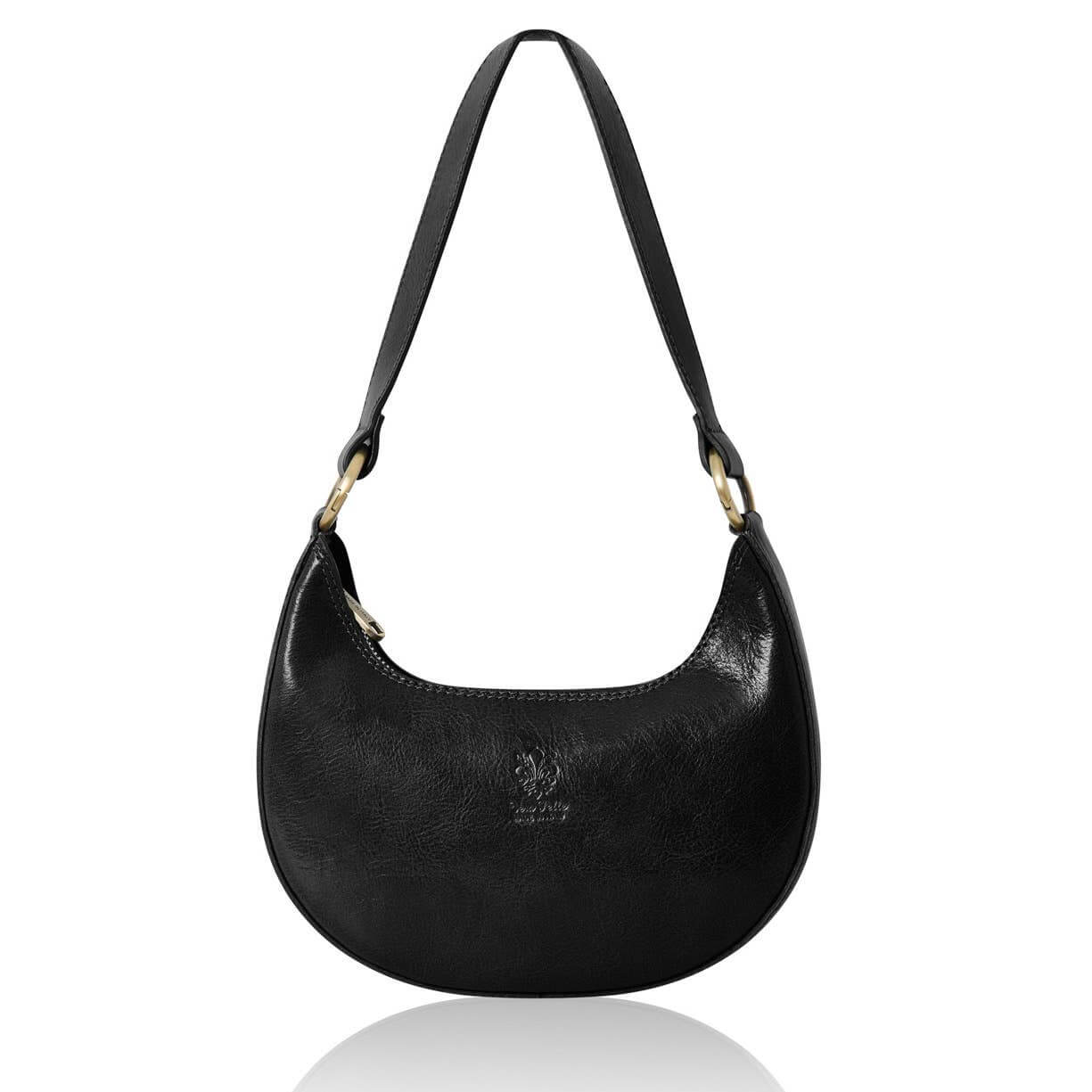 Crescent Leather Shoulder Bag