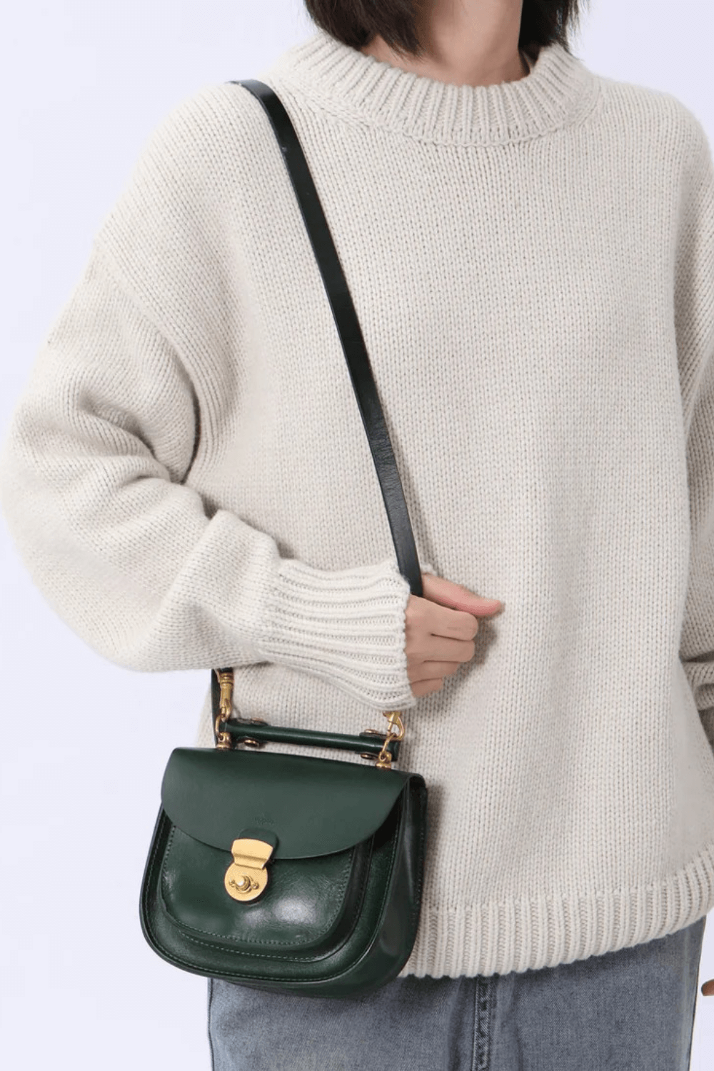 Summit Mini Leather Saddle Bag