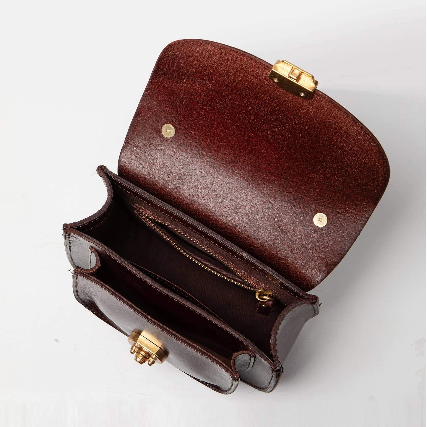 Summit Mini Leather Saddle Bag