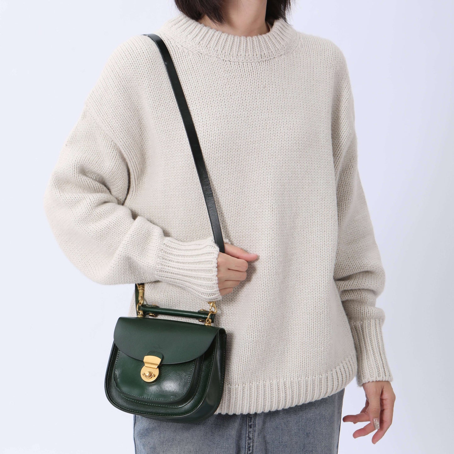 Summit Mini Leather Saddle Bag