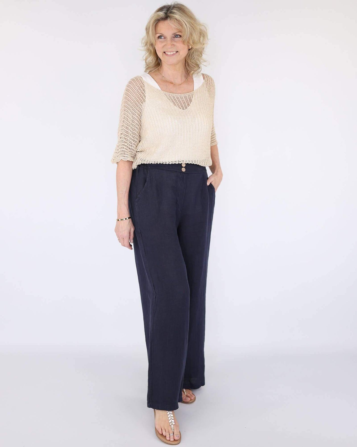Italian Linen Summer Pants – One Size