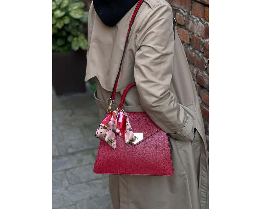 Lusso Italian Leather Handbag – Genuine Made in Italy Luxury Purse for Women, Classic Tote, Designer Shoulder Bag