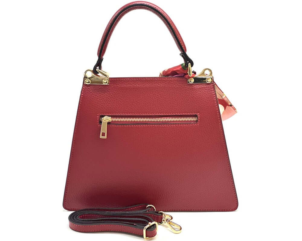 Lusso Italian Leather Handbag – Genuine Made in Italy Luxury Purse for Women, Classic Tote, Designer Shoulder Bag