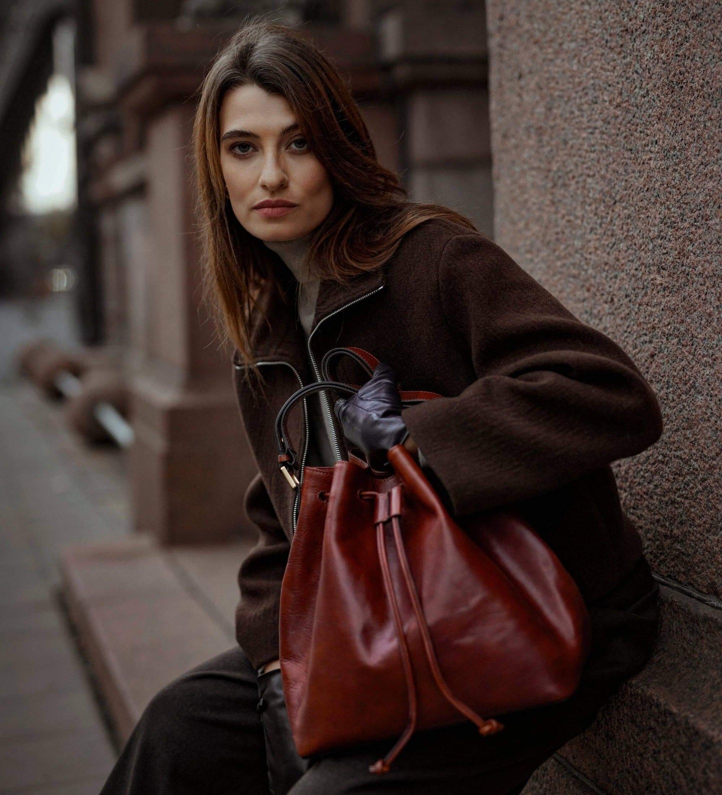 Genuine Italian Leather Handbag – Timeless Design – Ellar Nova