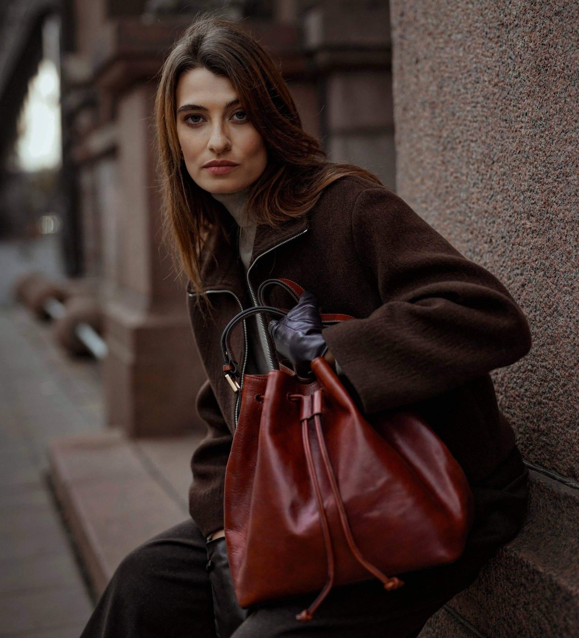 Genuine Italian Leather Handbag – Timeless Design – Ellar Nova