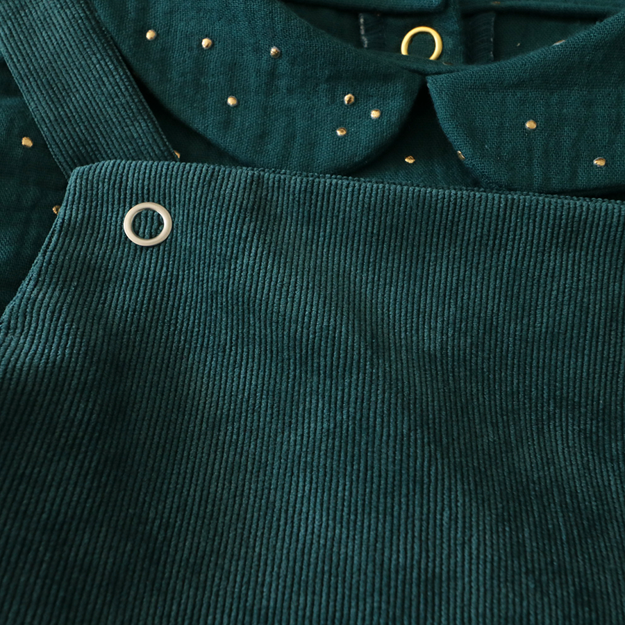 EMERALD VELVET DRESS