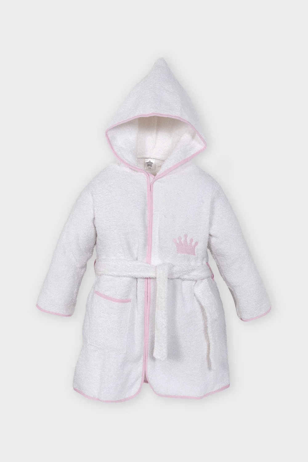 Embroidered Hooded Baby Bathrobe