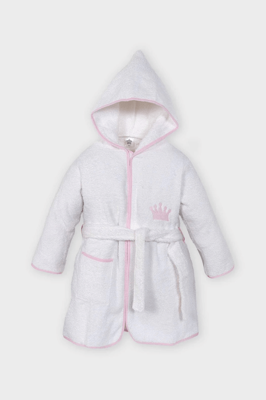 Embroidered Hooded Baby Bathrobe